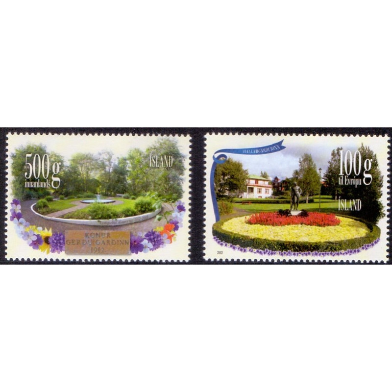 Island. 2012. Byen Akureyri. AFA nr 1335, 1335a **     stemplet FDC
