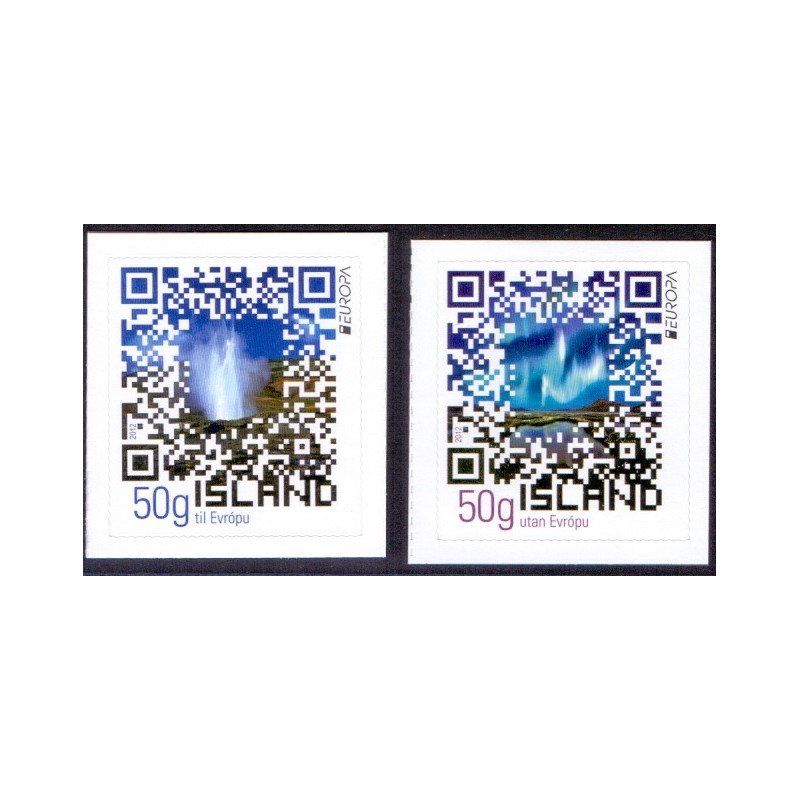Island. 2012. Europamærker. AFA nr 1340-41 **     stemplet FDC