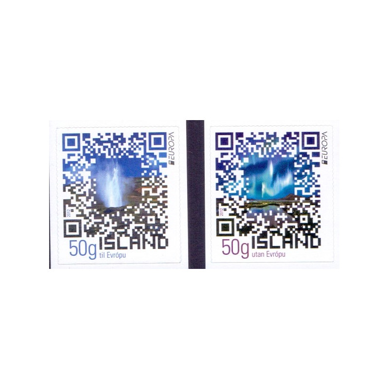 Island. 2012. Europamærker. AFA nr 1340-41 **     stemplet FDC