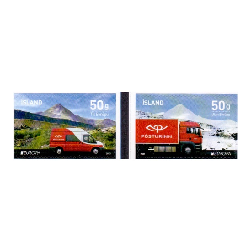 Island. 2013. Europamærker AFA nr. 1373-74 **     stemplet FDC