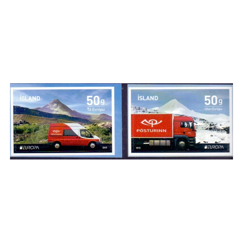 Island. 2013. Europamærker, fra hæfter AFA nr. 1373a-74a **     stemplet FDC