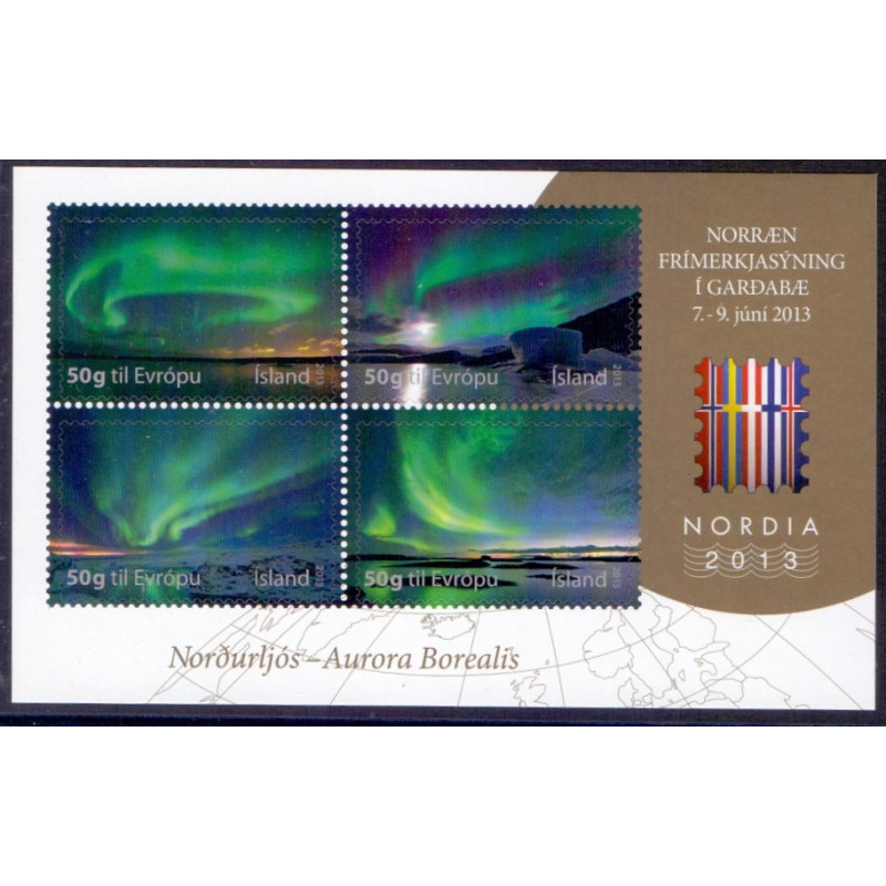 Island. 2013. NORDIA, miniark. AFA nr. 1379 **     stemplet FDC