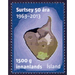Island. 2013. Surtsey, og landnamsged. AFA nr. 1382-83 *     stemplet FDC