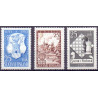 Finland. 1952. Jacobstad, Vasa og Skakolympiade. AFA nr. 417-19 **   , postfrisk stemplet FDC