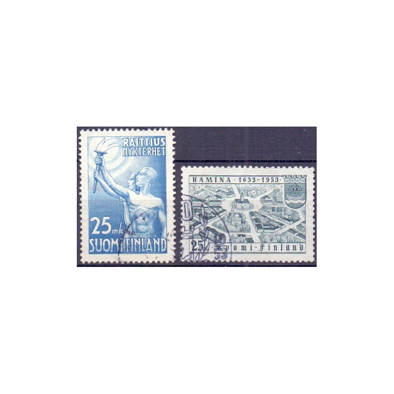 Finland. 1952. Afholdsbevægelsen og Frederikshamn AFA nr. 423-24 **   , postfrisk stemplet FDC