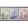 Finland. 1954. Røde Kors. AFA nr. 429-31 **   , postfrisk stemplet FDC