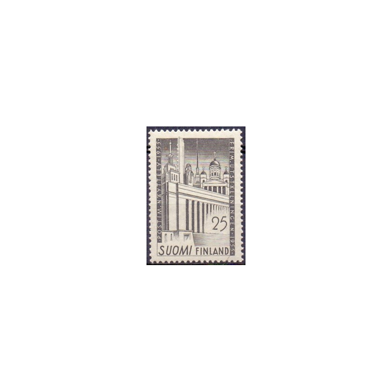 Finland. 1955. Frimærkeudstilling. AFA nr. 445 **  , postfrisk stemplet FDC