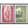 Finland. 1955. Kristendommens indførelse. AFA nr. 446-47 **  , postfrisk stemplet FDC
