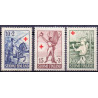 Finland. 1955. Røde Kors. AFA nr. 454-56 **  , postfrisk stemplet FDC