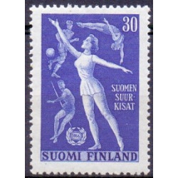 Finland. 1956. Gymnastik og sport. AFA nr. 464 **    , postfrisk stemplet FDC