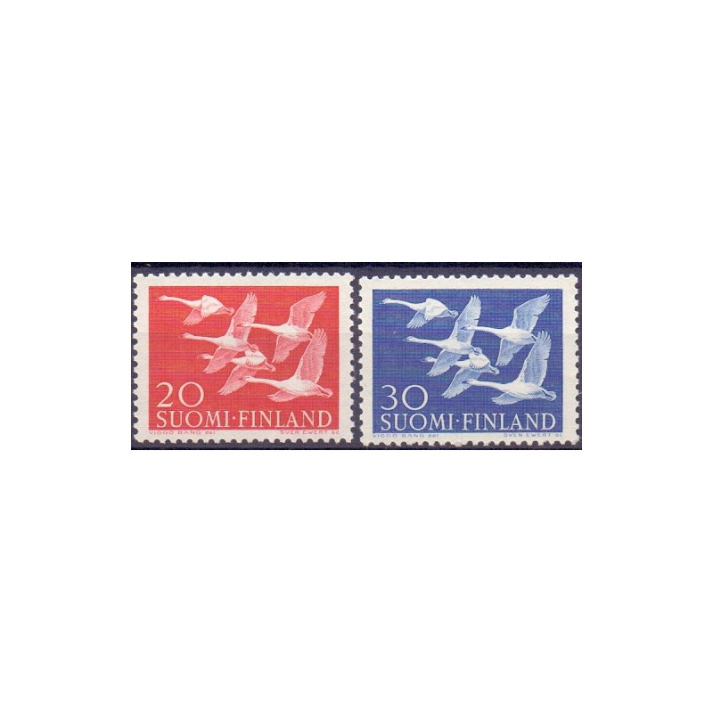 Finland. 1956. Nordens dag. AFA nr. 472-73 **  , postfrisk stemplet FDC