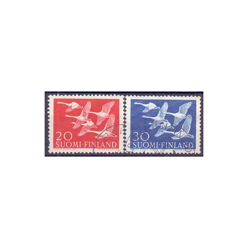 Finland. 1956. Nordens dag. AFA nr. 472-73 **  , postfrisk stemplet FDC