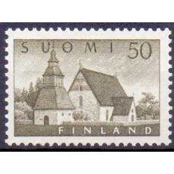 Finland. 1957. Sognekirke og slot. AFA nr. 481-82 **  , postfrisk stemplet FDC