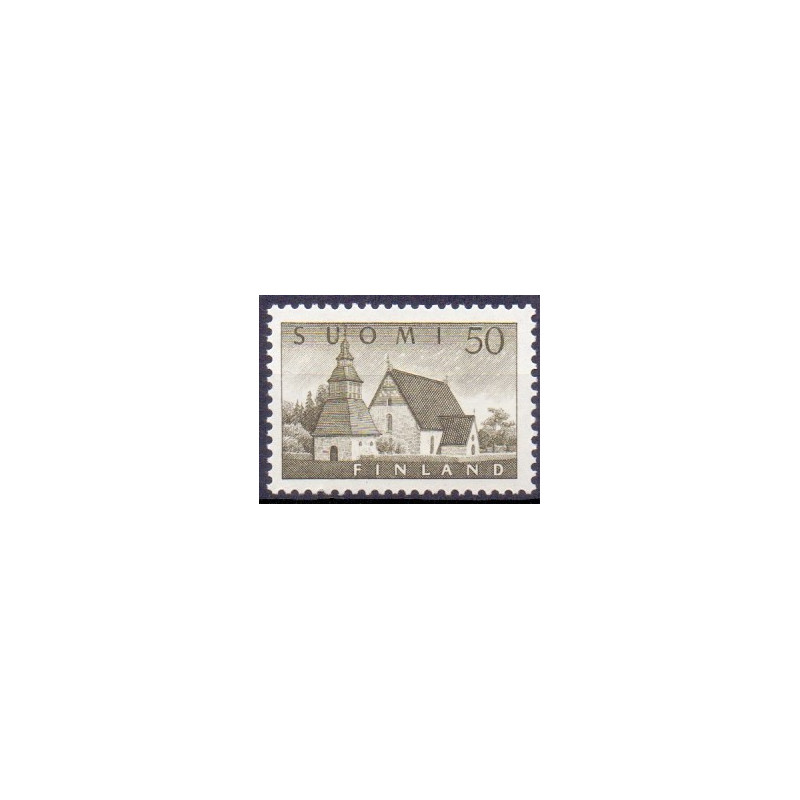 Finland. 1957. Sognekirke og slot. AFA nr. 481-82 **  , postfrisk stemplet FDC