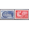 Finland. 1957. Fagbevægelsens jubilæum. AFA nr. 483-84 **  , postfrisk stemplet FDC
