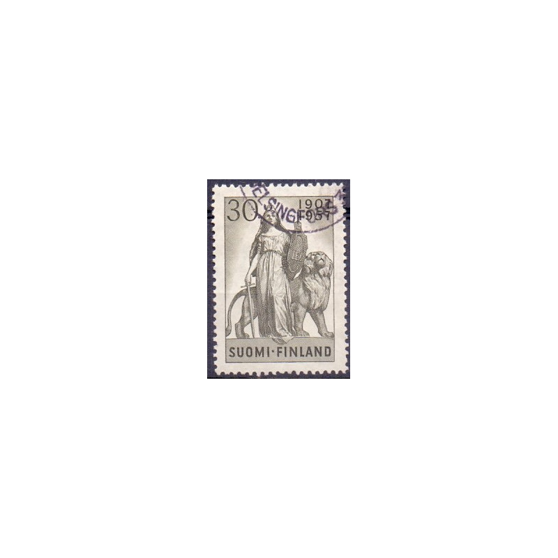 Finland. 1957. Rigsdagens jubilæum. AFA nr. 485 ** , postfrisk stemplet FDC