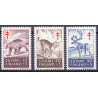 Finland. 1957. Dyr. AFA nr. 486-88 **, postfrisk stemplet FDC