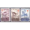 Finland. 1957. Dyr. AFA nr. 486-88 **, postfrisk stemplet FDC
