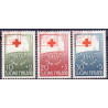 Finland. 1957. Røde Kors. AFA nr. 490-92 **, postfrisk stemplet FDC