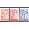 Finland. 1958. Røde Kors. AFA nr. 507-09 **  , postfrisk stemplet FDC