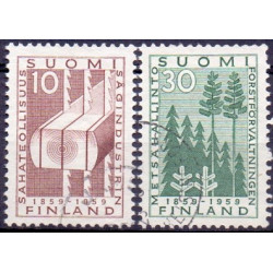 Finland. 1959. Forestforvaltningens jubilæum. AFA nr. 514-15 **  , postfrisk stemplet FDC