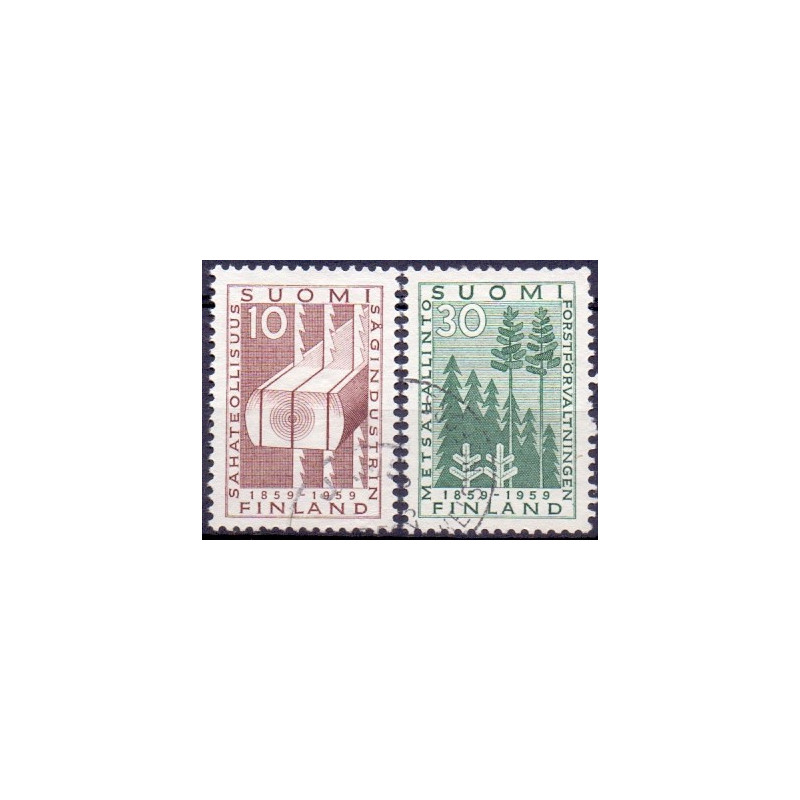 Finland. 1959. Forestforvaltningens jubilæum. AFA nr. 514-15 **  , postfrisk stemplet FDC