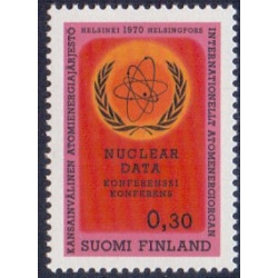 Finland. 1970. Nuclear data og Invalidefond. AFA nr 683-84 ** stemplet **