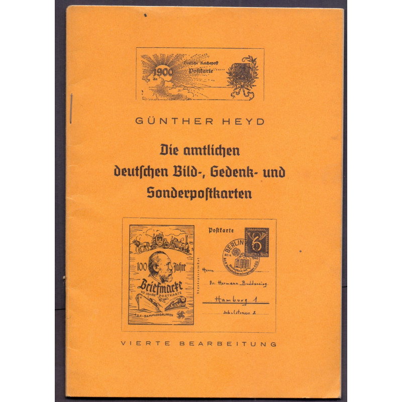 Die amtlichen deutschen bild-,Gedenk- und Sonderkarten. Günther Heyd