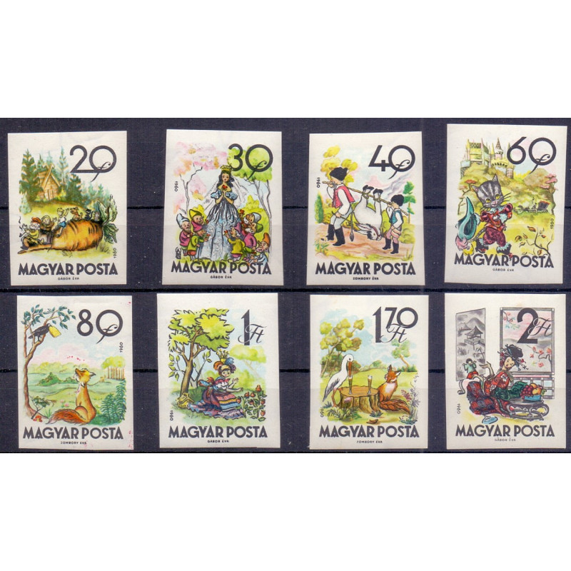 Ungarn. 1960. Eventyrserie II. Utakket AFA nr. 1682-89U **
