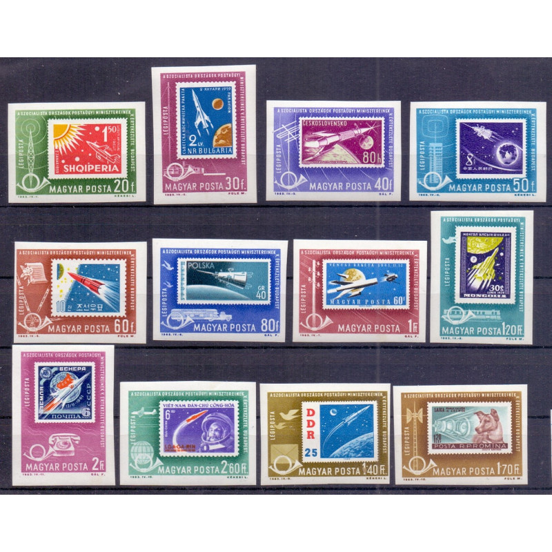 Ungarn. 1963. Space. Utakket AFA nr. 1870-81U **