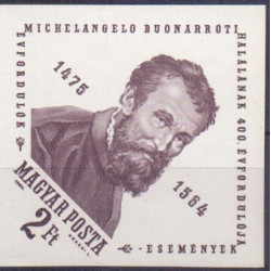 Ungarn. 1964. Michelangelos. Utakket AFA nr. 1986U **