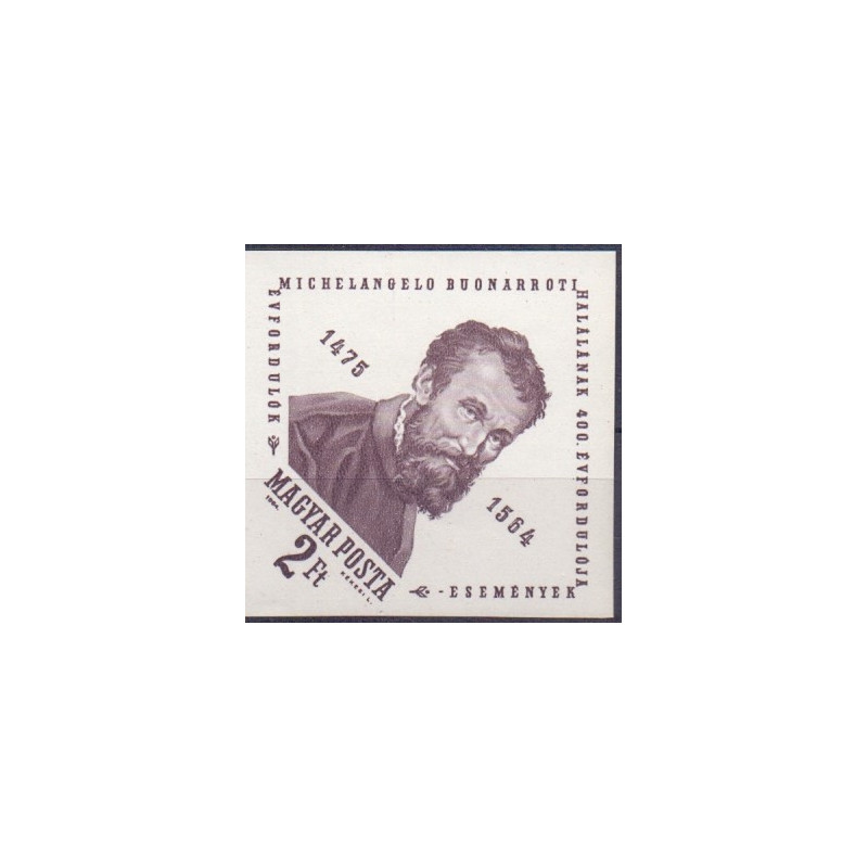 Ungarn. 1964. Michelangelos. Utakket AFA nr. 1986U **