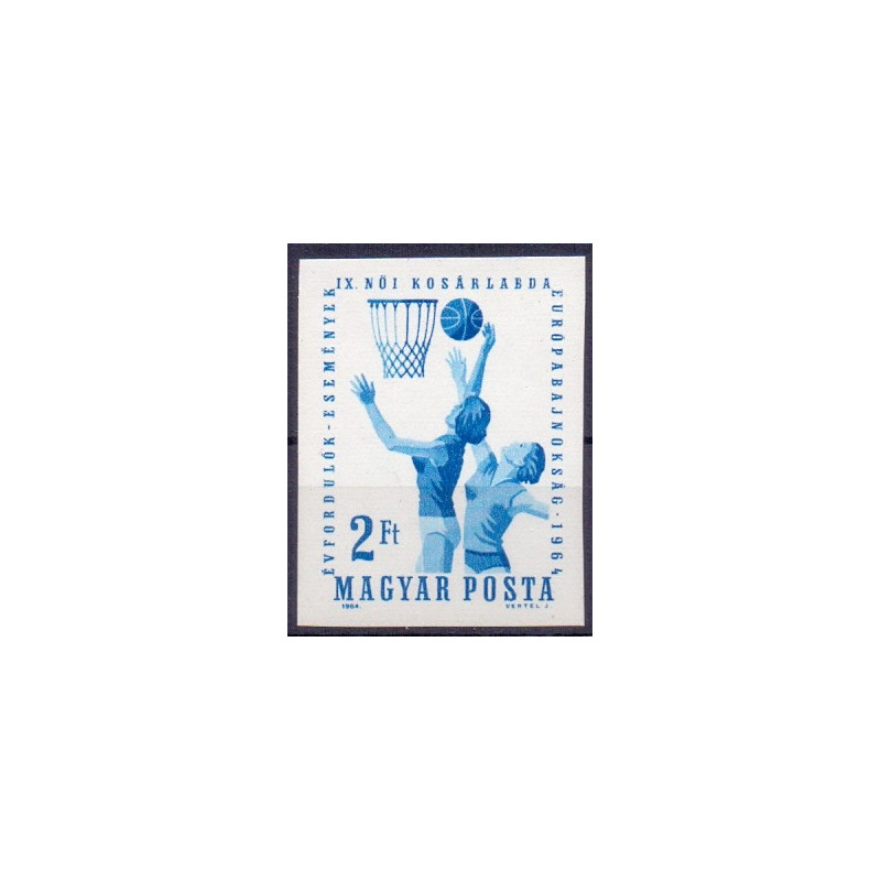 Ungarn. 1964. EM i Basketball. Utakket AFA nr. 2021U **