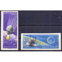 Ungarn. 1966. Luna 9. Utakket AFA nr. 2166-67U **