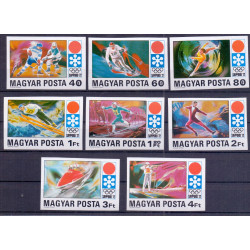 Ungarn. 1971. Vinterolympiaden i Sapporo. Utakket AFA nr. 2663-70U **