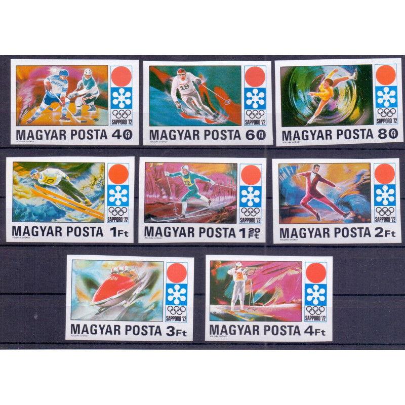 Ungarn. 1971. Vinterolympiaden i Sapporo. Utakket AFA nr. 2663-70U **