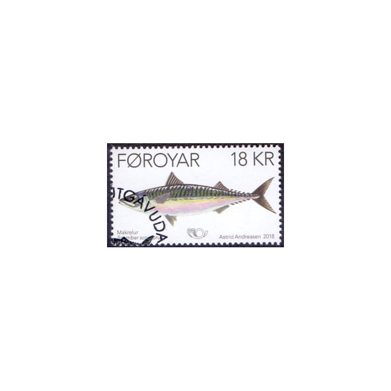 Færøerne. 2018. Norden Fisk, AFA nr 913 ** , Postfrisk stemplet FDC