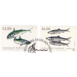 2018. 12-16,00 Kr. Norden Fisk i Grønland AFA nr. 792-93 **   postfrisk  stemplet FDC