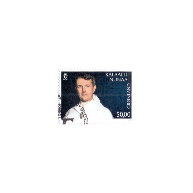 2018. 50,00 Kr. Kronprins Frederik 50 år, AFA nr. 799 **   postfrisk  stemplet FDC