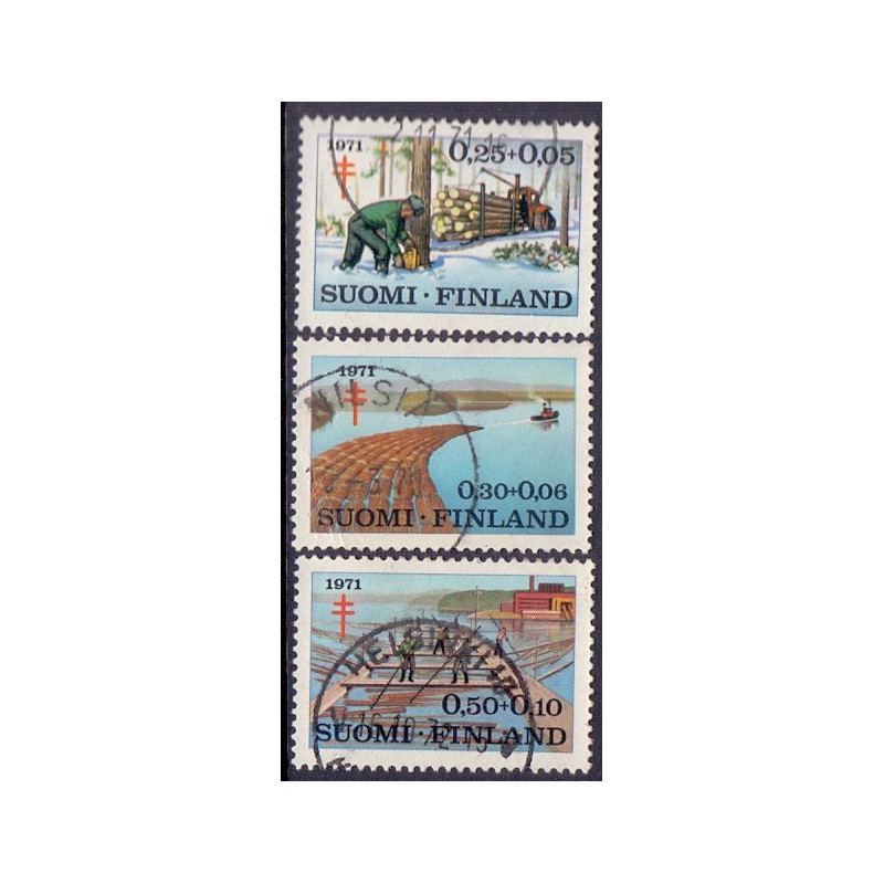Finland. 1971. Tuberkulose bekæmpelse. AFA nr. 694-96 **    stemplet **