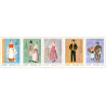 Finland. 1972. Folkedragter, 5-stribe. AFA nr. 717-21 **  stemplet **