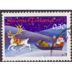 Finland. 1973. Flytrafik og julefrimærke. AFA nr. 745-46 **   stemplet **