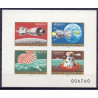 Ungarn.1970. Rumflyvning. Apollo 13, miniark, UTAKKET. AFA nr 2544-47U **      stemplet