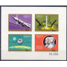 Ungarn.1970. Rumflyvning. Sojus 9, miniark, UTAKKET. AFA nr 2553-56U **     stemplet