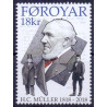 Færøerne. 2018. H. C. Müllers fødsel, AFA nr 904 ** , Postfrisk stemplet FDC