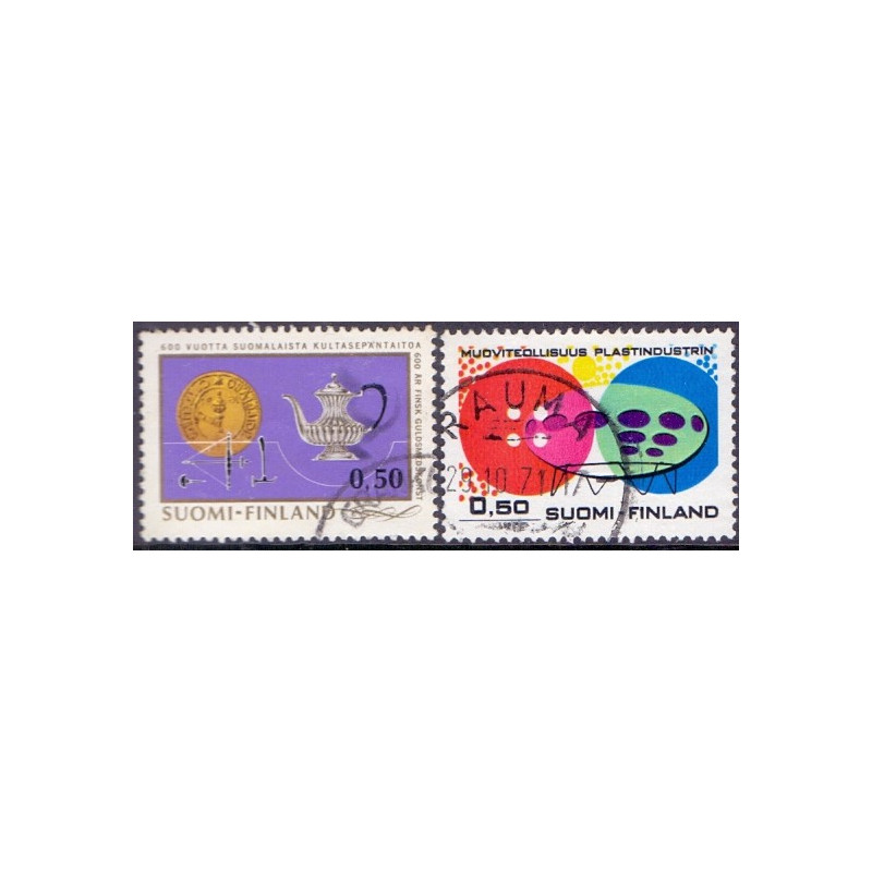 Finland. 1971. Guldsmedekunst og Plastindustri. AFA nr. 704-05 **   stemplet **