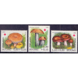 Finland. 1980. Spiselige svampe. AFA nr. 871-73 **   , postfrisk stemplet FDC