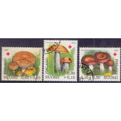 Finland. 1980. Spiselige svampe. AFA nr. 871-73 **   , postfrisk stemplet FDC