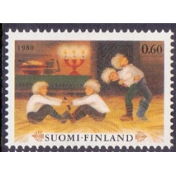 Finland. 1980. VM i skiskydning, og julefrimærker. AFA nr. 879-81**   , postfrisk stemplet FDC