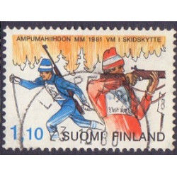 Finland. 1980. VM i skiskydning, og julefrimærker. AFA nr. 879-81**   , postfrisk stemplet FDC